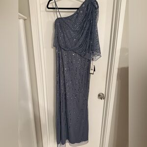 Adrianna Papell Long Beaded Dress NWT